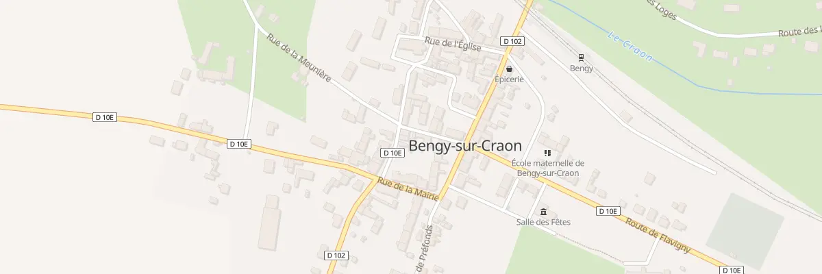 Plan du 5 Rue de la Meuniere à Bengy-sur-Craon