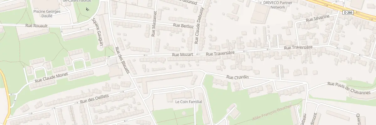 Plan du 15 Rue Mozart à Arras