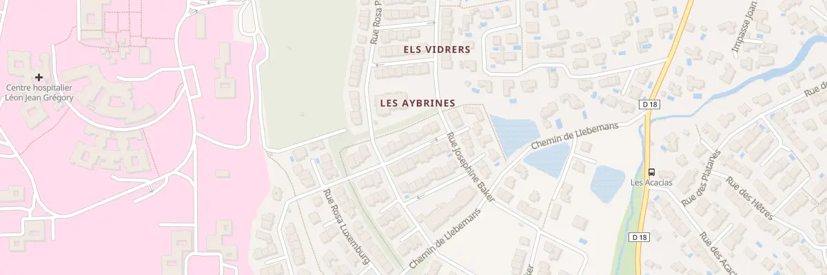 Plan du 8 Rue Lucie Aubrac à Thuir