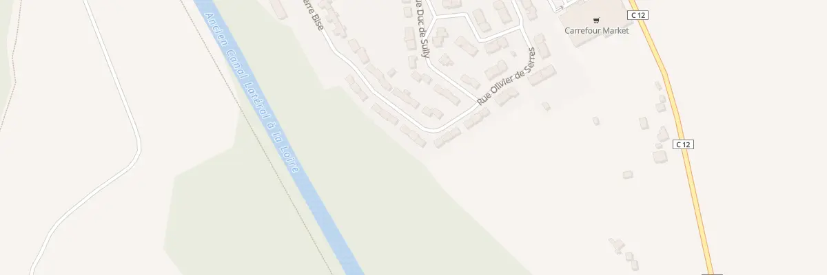 Plan du 16 Rue Olivier de Serres à Briare
