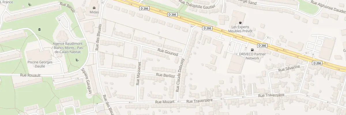 Plan du 15 Rue Debussy à Arras