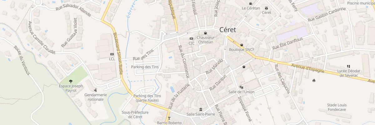 Plan du 17 Rue du Commerce à Céret
