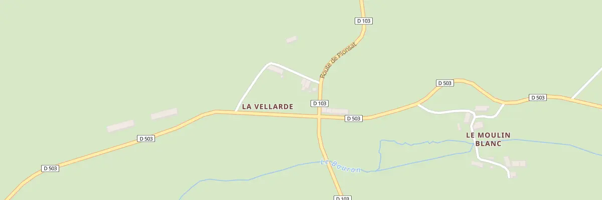 Plan du 6 La Vellarde à La Crouzille