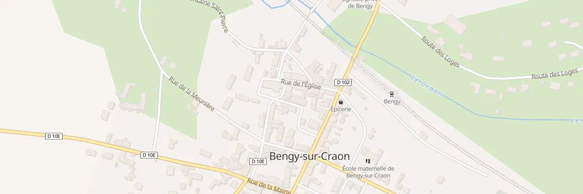Plan du 2 Rue de l’Eglise à Bengy-sur-Craon