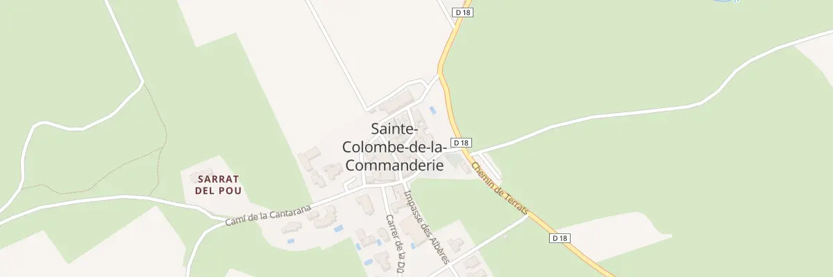 Plan du 9001 Village à Sainte-Colombe-de-la-Commanderie