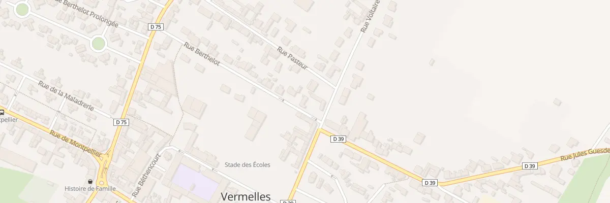 Plan du 2B Rue Berthelot à Vermelles