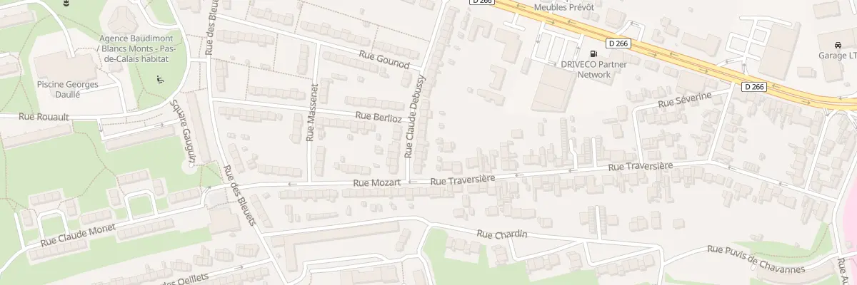 Plan du 10 Rue Debussy à Arras