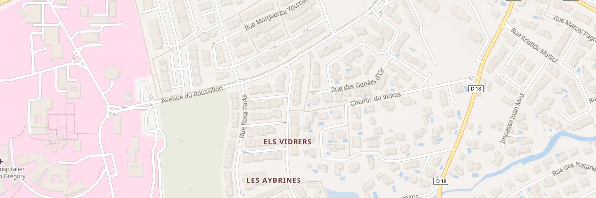 Plan du 11 Rue Joséphine Baker à Thuir