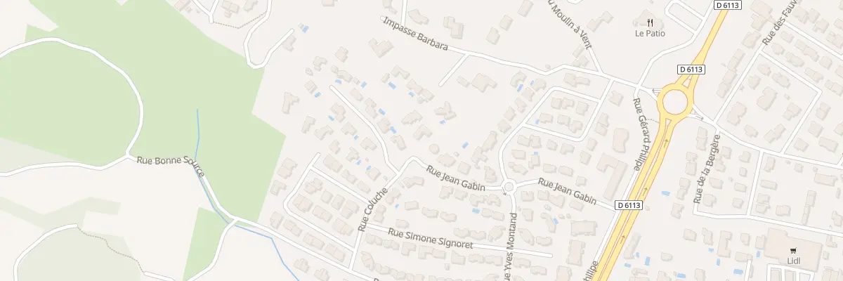 Plan du 22 Rue Jean Gabin à Lézignan-Corbières