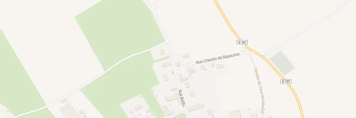 Plan du 2 Rue du Chemin de Bapaume à Courcelette