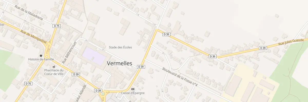 Plan du 20 Rue Voltaire à Vermelles