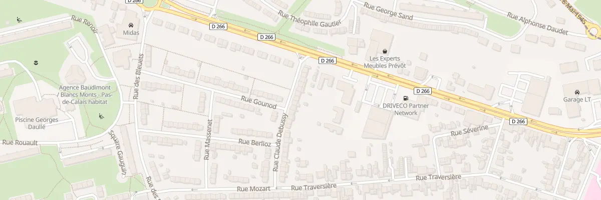 Plan du 32 Rue Debussy à Arras