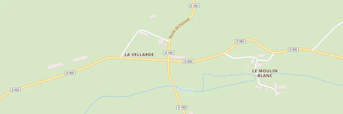 Plan du 1 La Vellarde à La Crouzille
