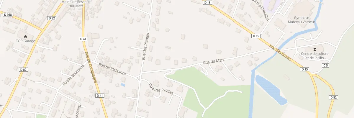 Plan du 99 Rue du Matz à Ressons-sur-Matz