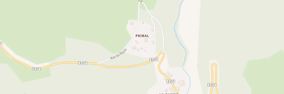 Plan du 5208 Sagne du Royot à La Goutelle