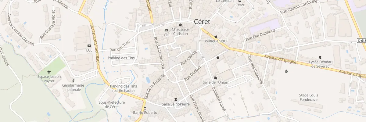 Plan du 14 Rue Manolo à Céret