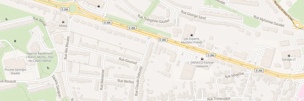 Plan du 40 Rue Debussy à Arras