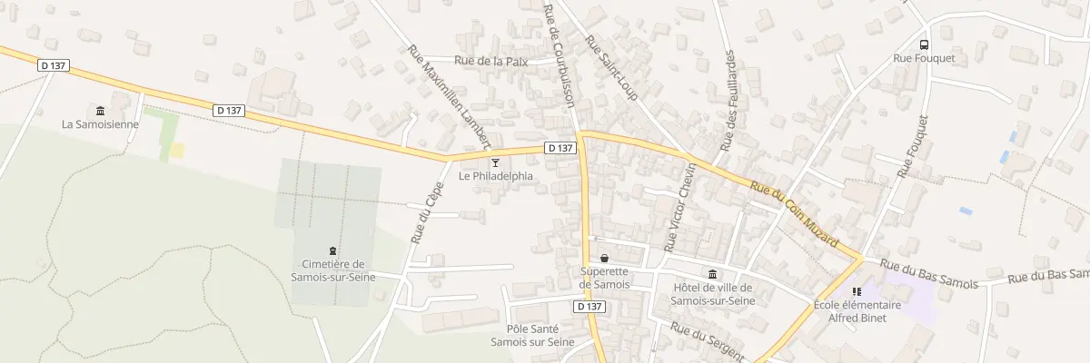 Plan du 69B Rue des Martyrs à Samois-sur-Seine