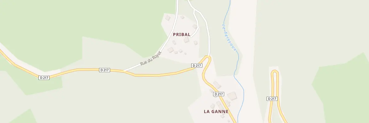 Plan du 5335 Pirbal à La Goutelle