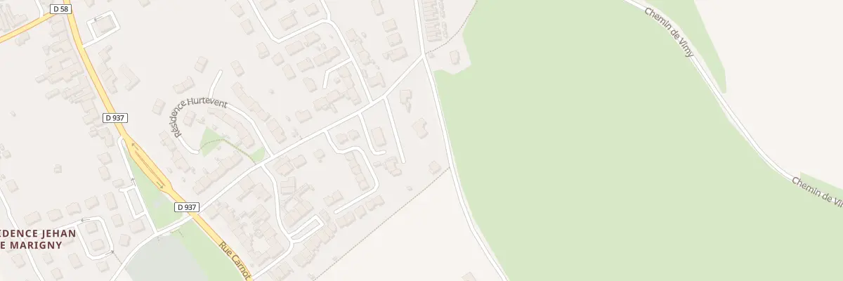 Plan du 1 Che des Ecouloirs à Souchez