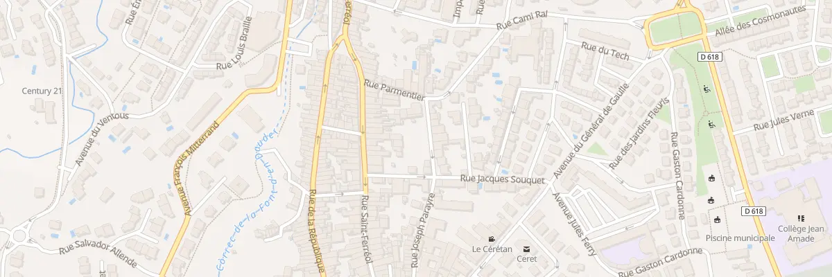 Plan du 3 Rue Louis Companyo à Céret