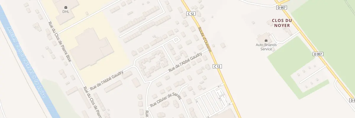 Plan du 2 Rue de l’Abbe Gaudry à Briare