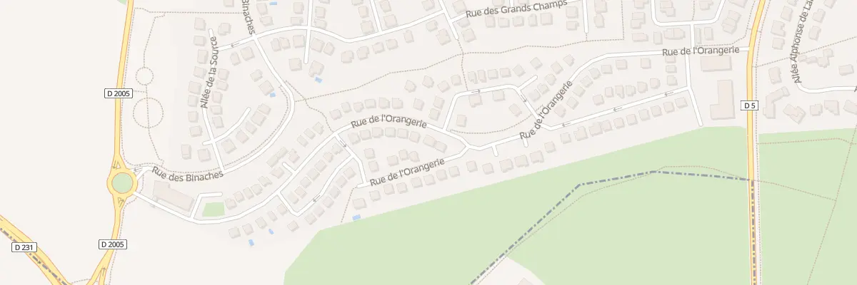 Plan du 38 Rue de l’Orangerie à Montévrain