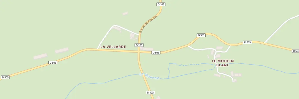 Plan du 3 La Vellarde à La Crouzille