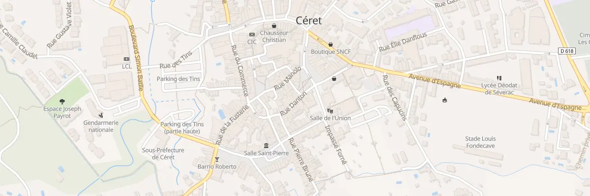 Plan du 4 Rue Danton à Céret