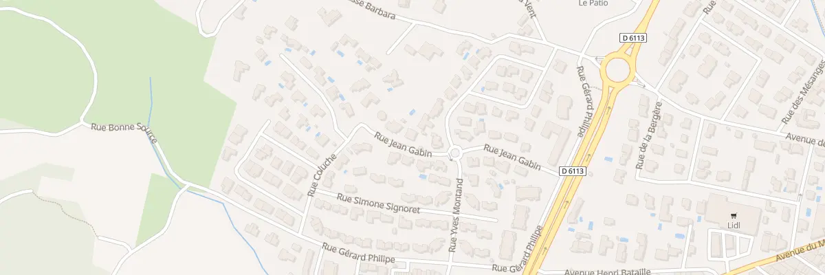 Plan du 16 Rue Jean Gabin à Lézignan-Corbières