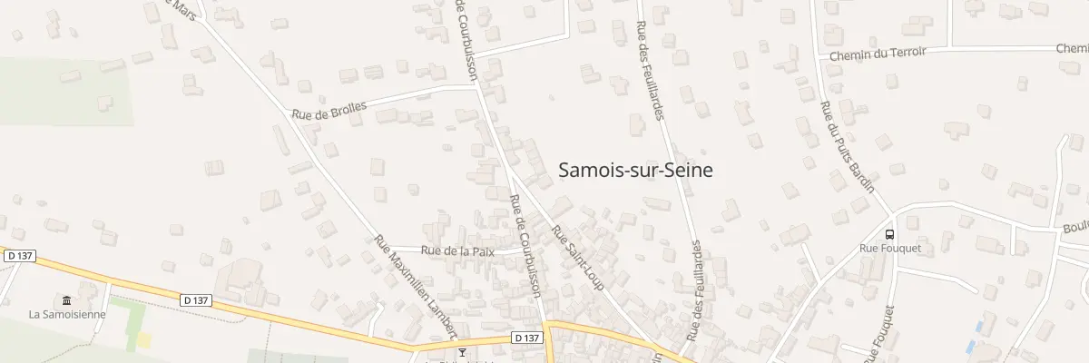 Plan du 38B Rue Saint Loup à Samois-sur-Seine