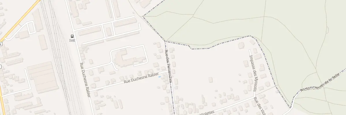 Plan du 318 Rue des Pervenches à Amilly