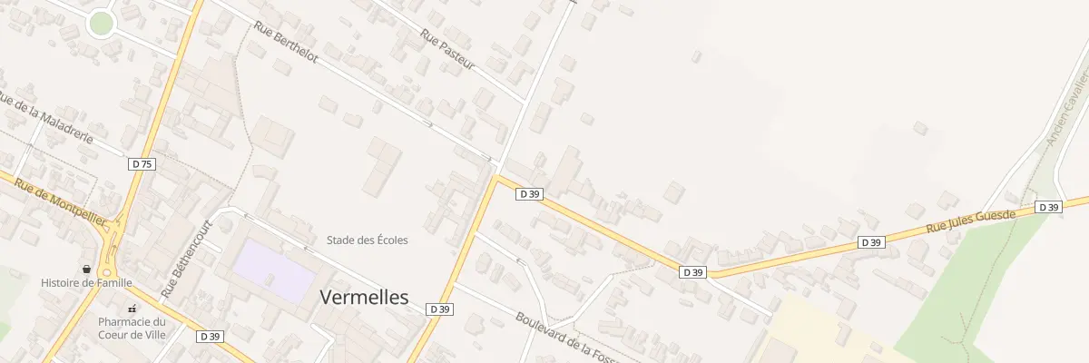 Plan du 6 Rue Jules Guesde à Vermelles