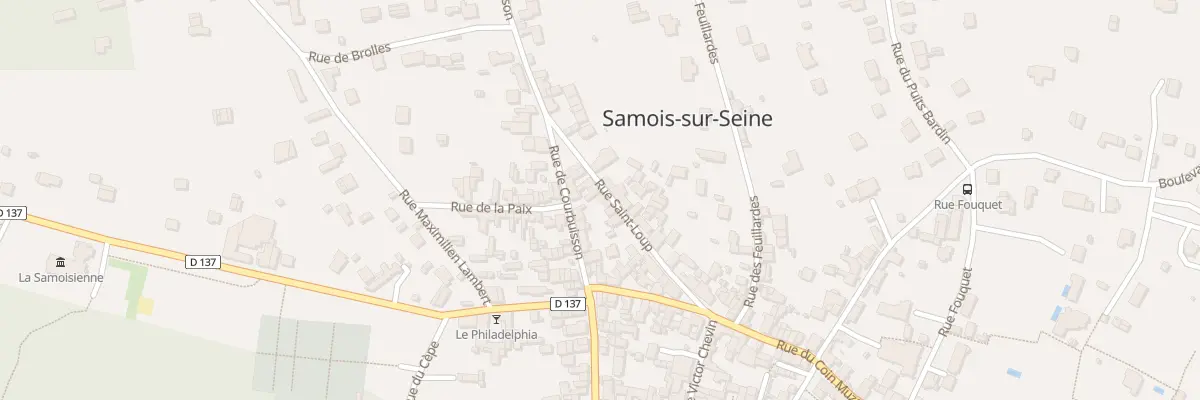 Plan du 13 Rue Saint Loup à Samois-sur-Seine