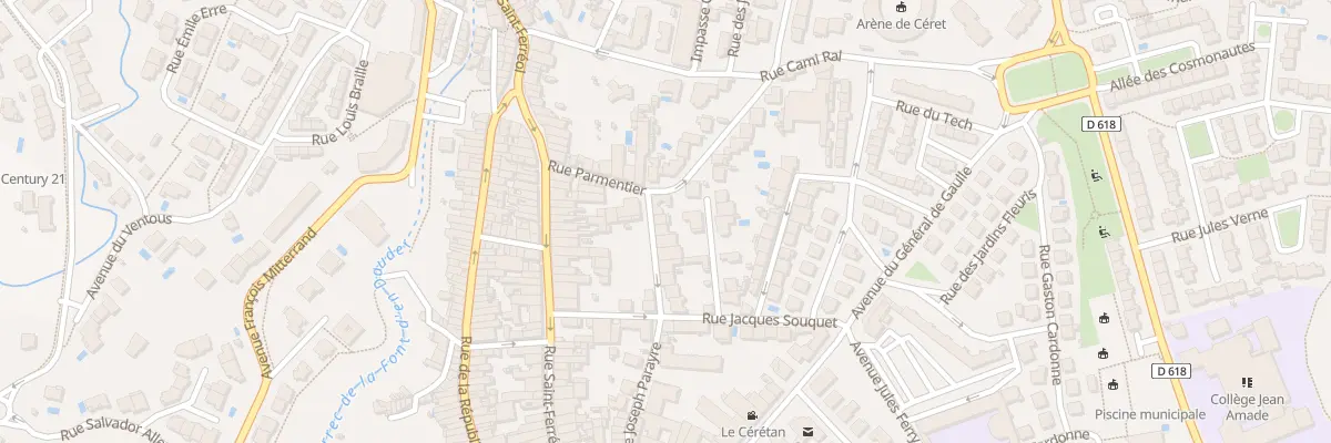 Plan du 12 Rue Louis Companyo à Céret