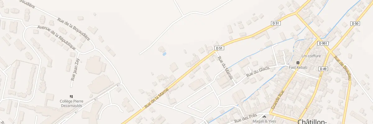Plan du 30 Rue de la Marne à Châtillon-sur-Loire