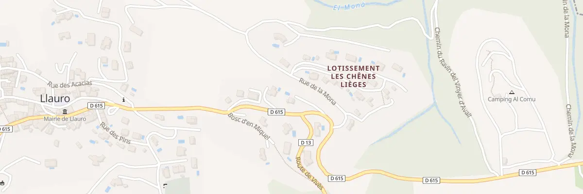 Plan du 1 Rue des Cerisiers à Llauro