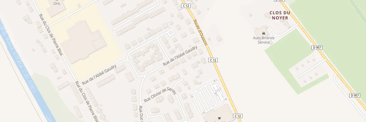 Plan du 7 Rue de l’Abbe Gaudry à Briare