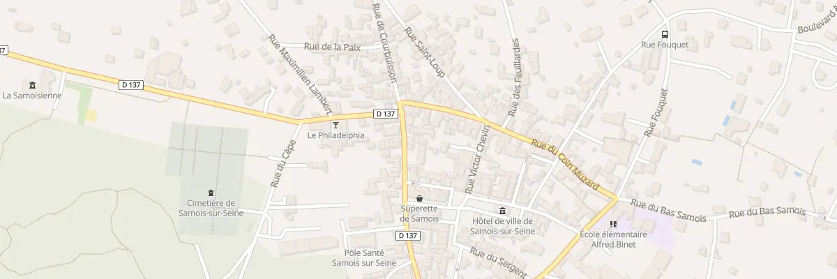Plan du 54 Rue des Martyrs à Samois-sur-Seine