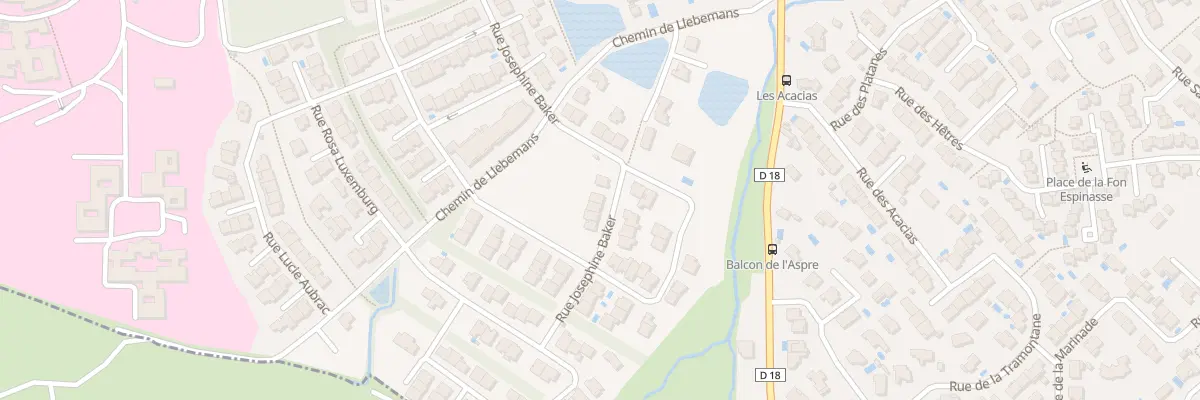 Plan du 16 Rue Joséphine Baker à Thuir