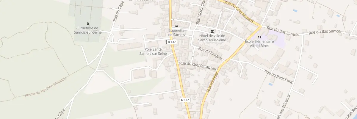 Plan du 1 Rue du Grenier au Sel à Samois-sur-Seine