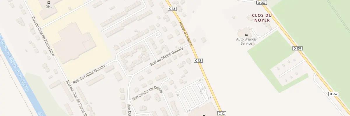 Plan du 5 Rue de l’Abbe Gaudry à Briare