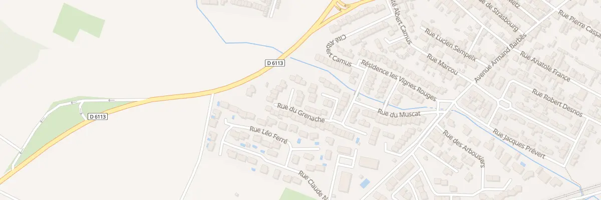 Plan du 22 Rue du Grenache à Lézignan-Corbières