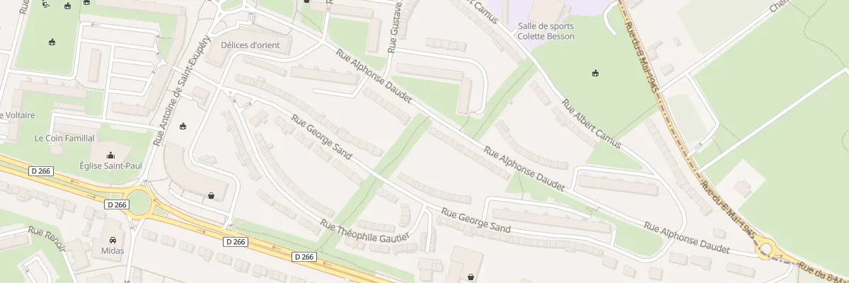 Plan du 25 Rue Alphonse Daudet à Arras