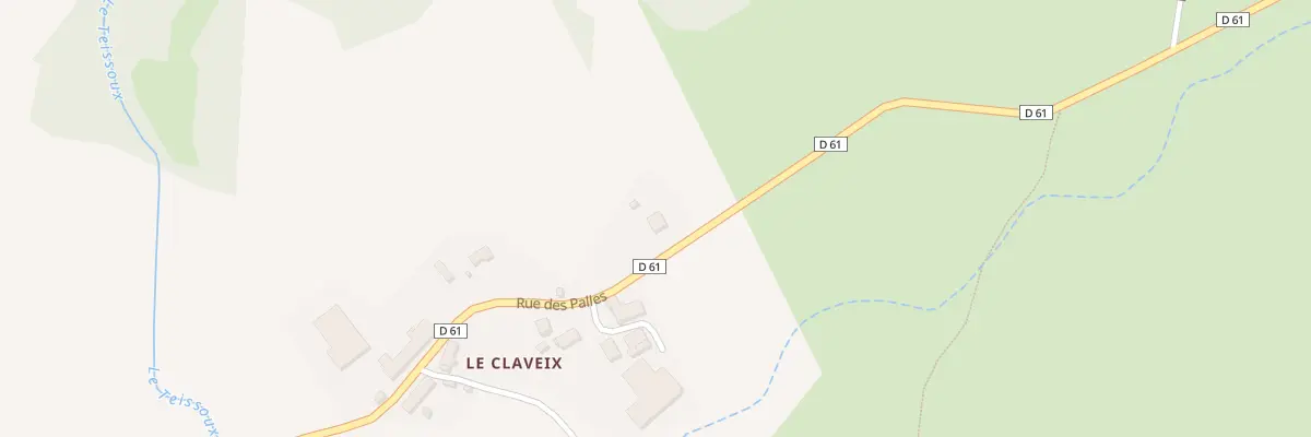 Plan du 5131 Le Claveix à Cisternes-la-Forêt