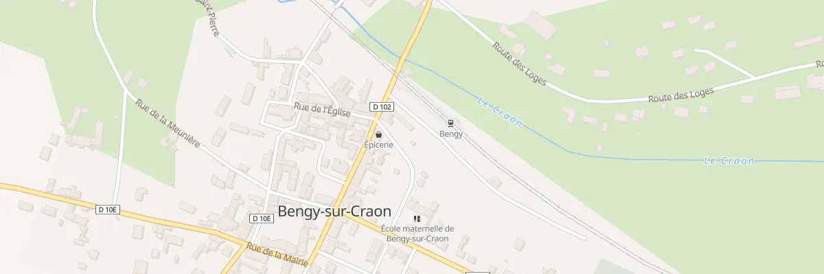 Plan du 2 Av de la Gare à Bengy-sur-Craon