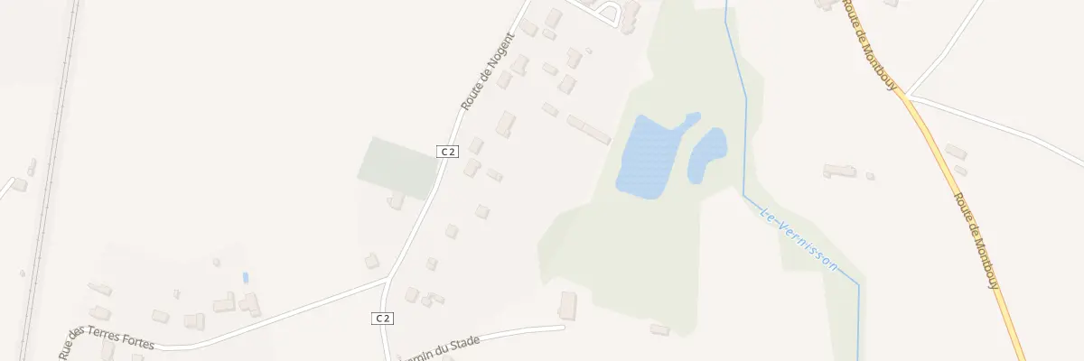 Plan du 13 Rte de Nogent à Pressigny-les-Pins