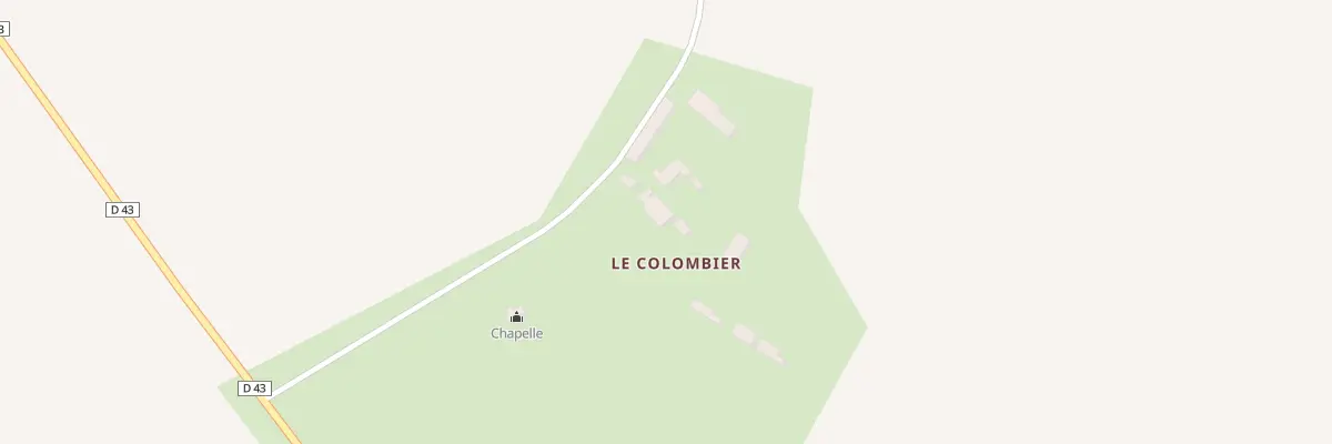 Plan du 268 Le Colombier à Villequiers