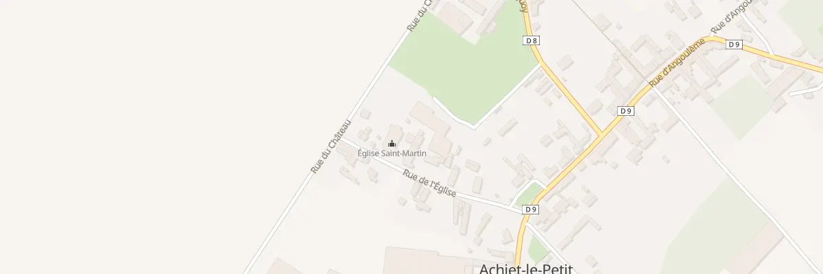 Plan du 7 Rue de l’Eglise à Achiet-le-Petit