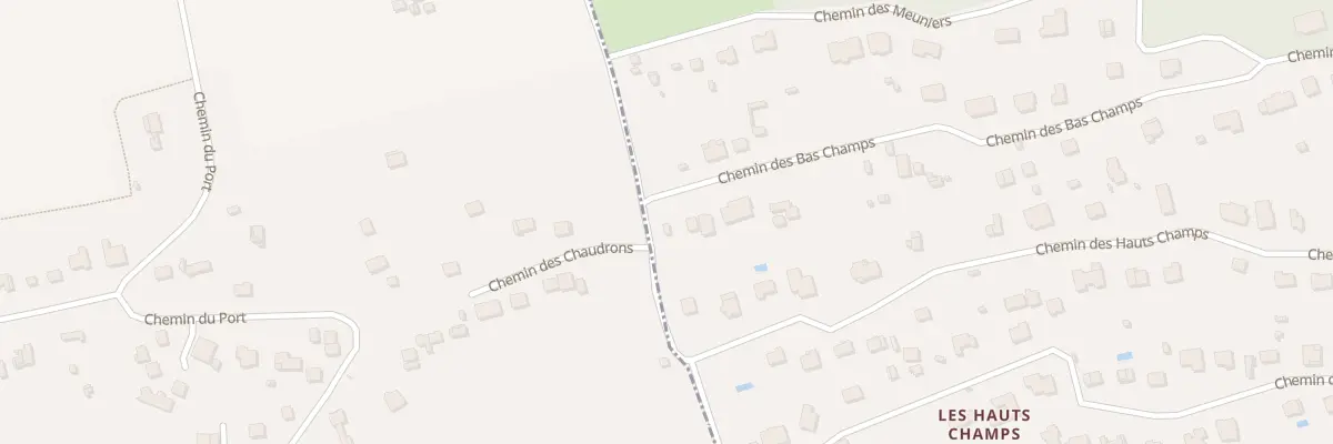 Plan du 9012 Che des Hauts Champs à Chessy